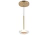 Kuzco Lighting Stephord Metallic Brass Round Mini Pendant
