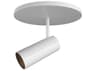 Kuzco Lighting Downey White Cylinder Semi Flush Mount