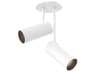 Kuzco Lighting Downey White Cylinder Semi Flush Mount