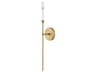 Lark Living Hux 1-Light Lacquered Brass Warm White Wall Sconce