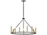 Lark Living Lazlo 9-Light Black Lacquered Brass Chandelier