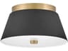 Lark Living Tess 2-Light Black Flush Mount