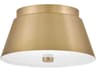 Lark Living Tess 2-Light Lacquered Brass Flush Mount