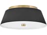 Lark Living Tess 2-Light Black Flush Mount