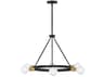 Lark Living Orla 6-Light Black Lacquered Brass Chandelier