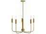 Lark Living Austen 5-Light Lacquered Brass Candelabra Chandelier