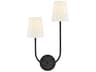 Lark Living Cora 2-Light Black Wall Sconce