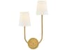 Lark Living Cora 2-Light Lacquered Brass Wall Sconce