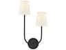 Lark Living Cora 2-Light Black Wall Sconce