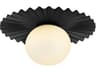 Lark Living Stevie 1-Light Black Globe Flush Mount
