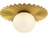 Lark Living Stevie 1-Light Lacquered Brass Globe Flush Mount