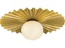 Lark Living Stevie 1-Light Lacquered Brass Globe Flush Mount