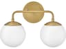 Lark Living Julep 2-Light Lacquered Brass Vanity Light