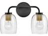 Lark Living Percy 2-Light Black Vanity Light