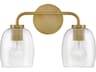 Lark Living Percy 2-Light Lacquered Brass Vanity Light