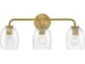 Lark Living Percy 3-Light Lacquered Brass Vanity Light