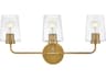 Lark Living Kline 3-Light Heritage Brass Vanity Light