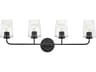 Lark Living Kline 4-Light Black Vanity Light