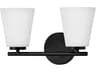 Lark Living Bri 2-Light Black Vanity Light