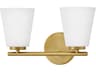 Lark Living Bri 2-Light Lacquered Brass Vanity Light