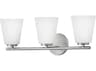 Lark Living Bri 3-Light Brushed Nickel Vanity Light