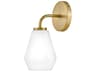Lark Living Gio 1-Light Lacquered Brass Wall Sconce