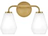Lark Living Gio 2-Light Lacquered Brass Vanity Light