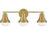Lark Living Haddie 3-Light Lacquered Brass Vanity Light