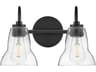 Lark Living Vera 2-Light Black Vanity Light