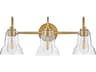 Lark Living Vera 3-Light Lacquered Brass Vanity Light