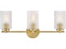 Lark Living Mabel 3-Light Lacquered Brass Vanity Light