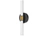 Lark Living Kai Black Lacquered Brass Vanity Light