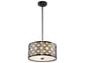 Lucas McKearn Arabella 2-Light Black Drum Pendant