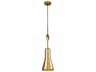 Lucas McKearn Etoile 1-Light Aged Brass Mini Pendant