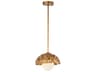 Lucas McKearn Mosaic 1-Light Gold Dome Mini Pendant