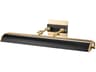 Lucas McKearn Winchfield 4-Light Aged Brass Matte Black Picture Light