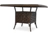 Lloyd Flanders Haven Wicker Square Outdoor Dining Table with Umbrella Hole