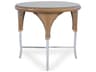 Lloyd Flanders Wicker Round Glass Patio Dining Table