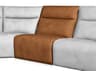 Leather Italia USA Adell Sectional Armless Chair 4273Lv Saddle