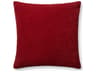 Loloi Rugs Red 22" x 22" Pillow Cover