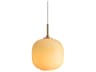 Louis Poulsen VL45 1-Light Brass Glossy Amber Orange Round Mini Pendant