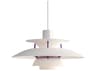 Louis Poulsen PH-5 1-Light White Tiered Mini Pendant