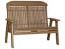 LuxCraft Recycled Plastic Classic Outdoor Patio Bench