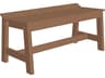 LuxCraft Recycled Plastic Cafe Dining Outdoor Bench