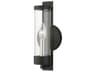 Livex Lighting Castleton 1-Light Black Brushed Nickel Glass Wall Sconce