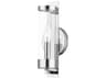 Livex Lighting Castleton 1-Light Polished Chrome Clear Glass Wall Sconce