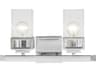 Livex Lighting Harding 2-Light Polished Chrome Glass Vanity Light