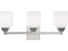 Livex Lighting Aragon 3-Light Polished Chrome Glass Vanity Light