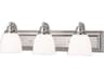 Livex Lighting Springfield 3-Light Polished Chrome Glass Vanity Light