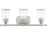 Livex Lighting Lawrenceville 3-Light Brushed Nickel Glass Vanity Light
